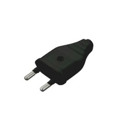 EURO MALE PLUG (BLACK) EURO MALE PLUG (BLACK)