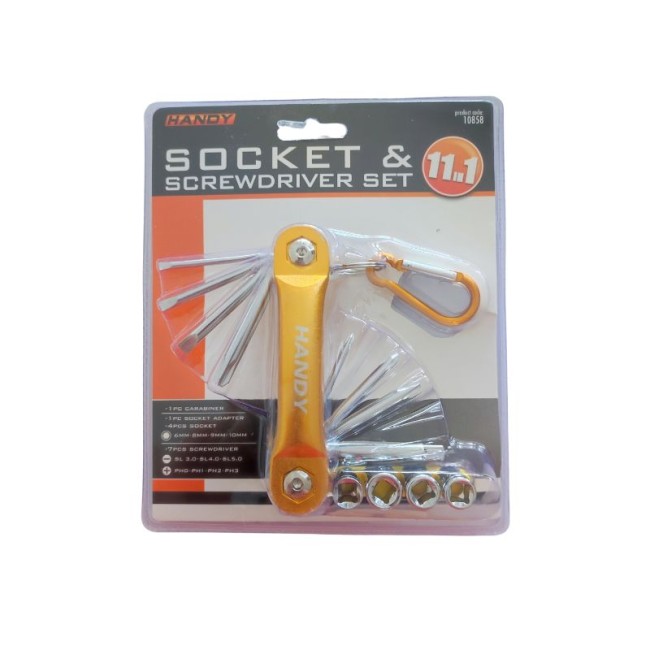 SOCKET & SCREWDRIVER SET