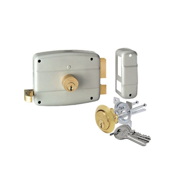 SQUARE STEEL DOOR PADLOCK LEFT FF