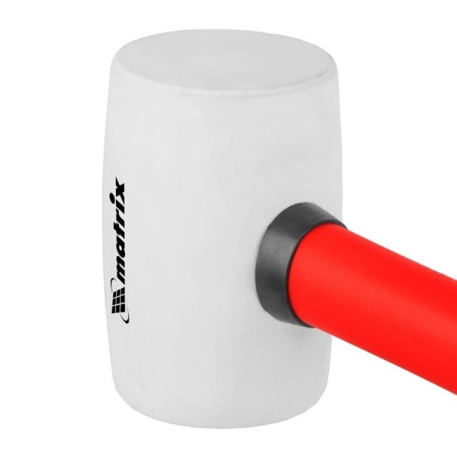 RUBBER MALLET FIBERGLASS HANDLE 2 COM. WHITE 225 gr.