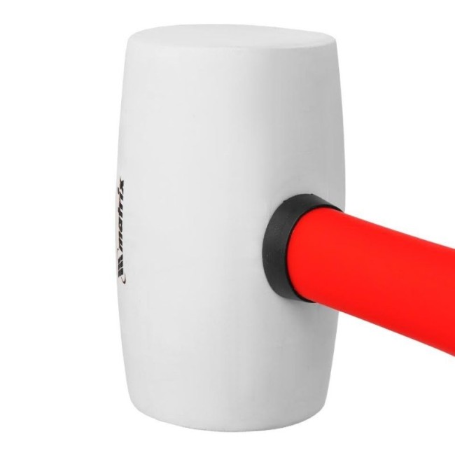 RUBBER MALLET FIBERGLASS HANDLE 2 COM. WHITE 680 gr.