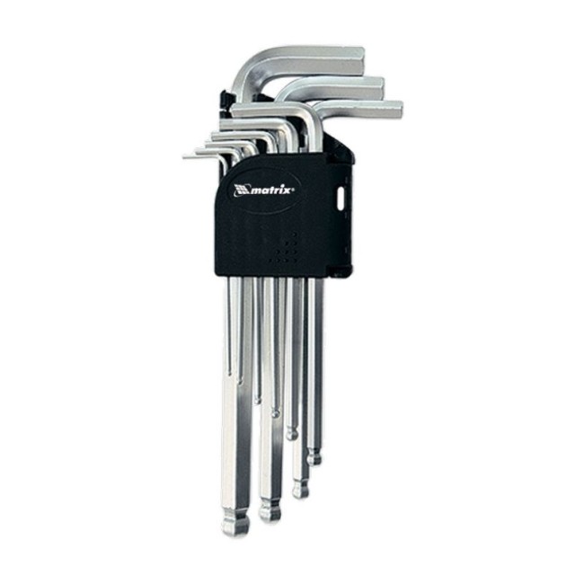 HEX KEY SET  BALL TYPE EXTENDED CrV1.5-10 mm 9 PCS.