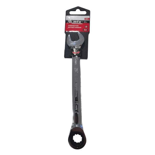 COMBINATION RATCHET WRENCH 15 mm.