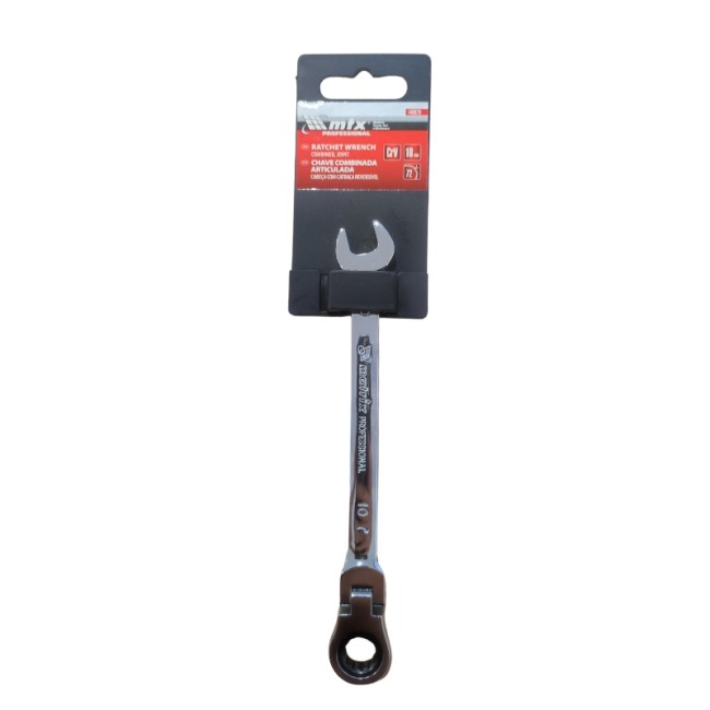 JOINT COMBINATION RATCHET WRENCH CrV 10 mm.