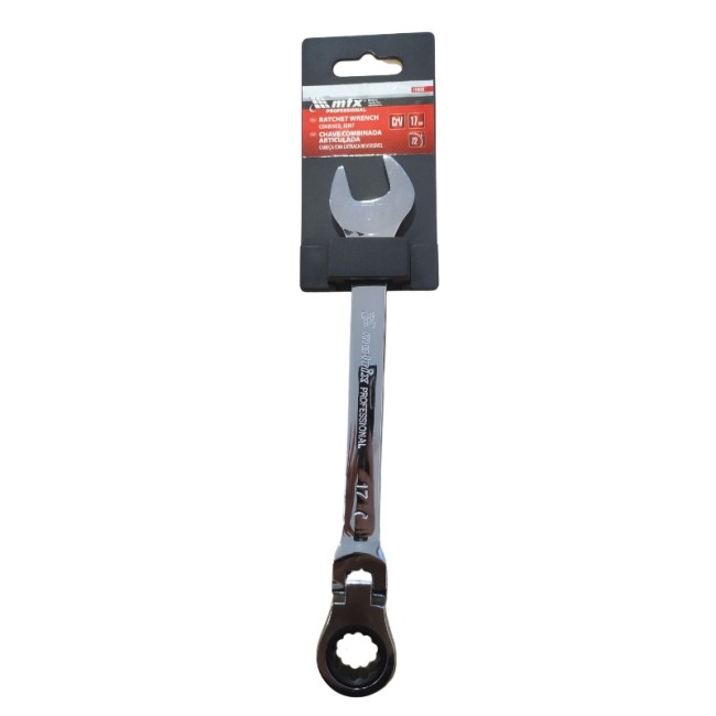 JOINT COMBINATION RATCHET WRENCH CrV 17 mm.
