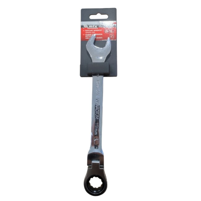JOINT COMBINATION RATCHET WRENCH CrV 19 mm.