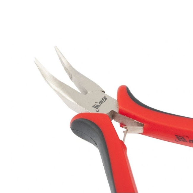 BENT LONG NOSE PLIERS  MINI 130 mm.