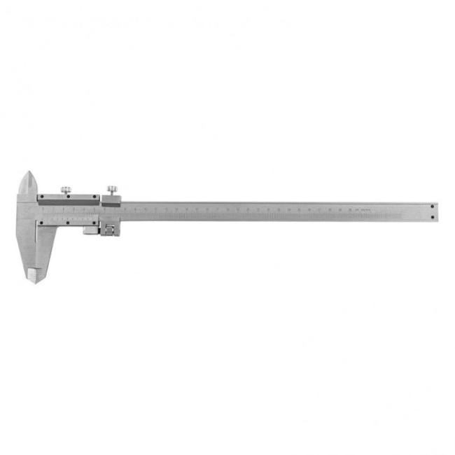 SLIDE GAUGE  SCALE INTERVAL 0.02mm. WITH DEPTH GAGE DOUBLE SCALE METAL 300 mm.