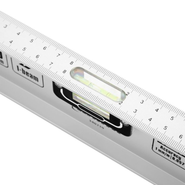 ALUMINIUM SPIRIT LEVEL RAIL 2 VIALS  600 mm.