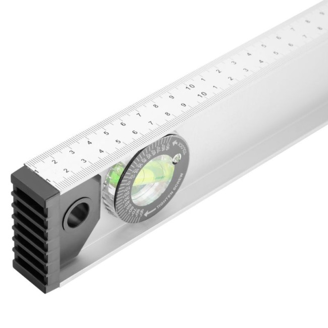 ALUMINIUM SPIRIT LEVEL RAIL 2 VIALS  600 mm.