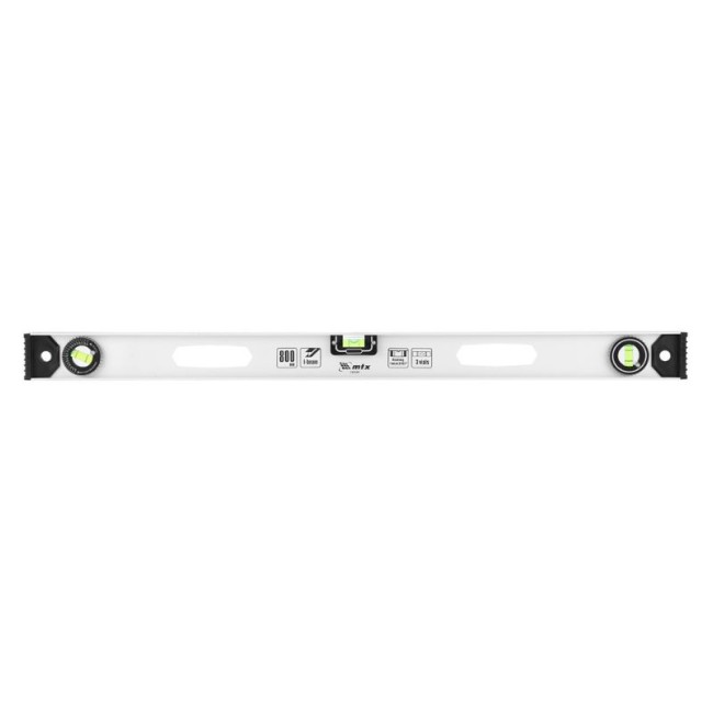 ALUMINIUM SPIRIT LEVEL RAIL 2 VIALS  800 mm.