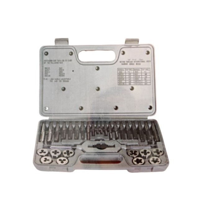 THREAD-CUTTING TOOL SET 31 UNITS AP & DIE SET M3-M12mm.