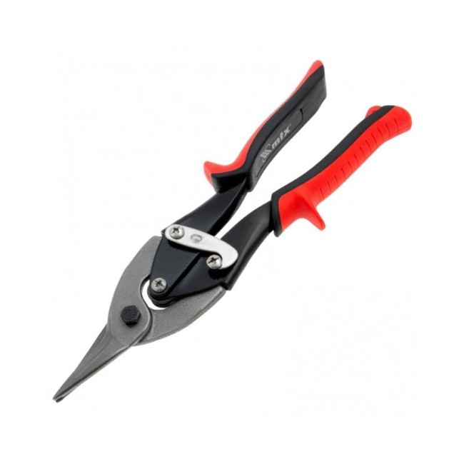 TIN SNIPS STRAIGHT CUT RUBBER-COATED HANDLES 250 MM.