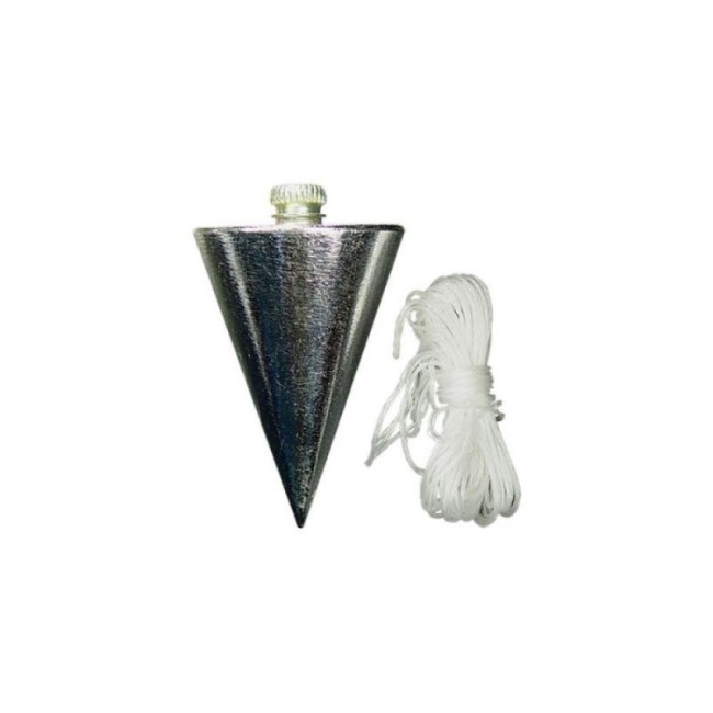 PLUMB BOB , CONICAL 300gr WITH 5m CORD