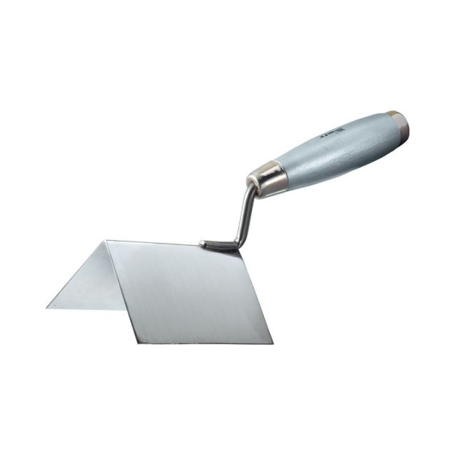 STAINLESS STEEL TROWEL FOR EXTERNAL ANGLES 110X75X75