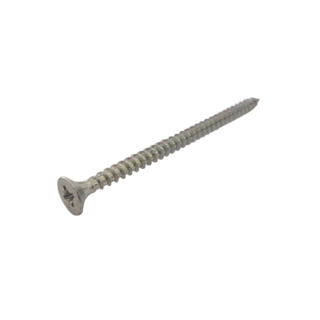 GALV.CHIPBOARD SCREWS C1022 WITH PZ2 (DIN.7982) 5.0X80 MM.