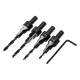 CONFIRMAT COUNTERSINK DRILL BIT SET 4pcs. (3-4-4.5-5 mm.)