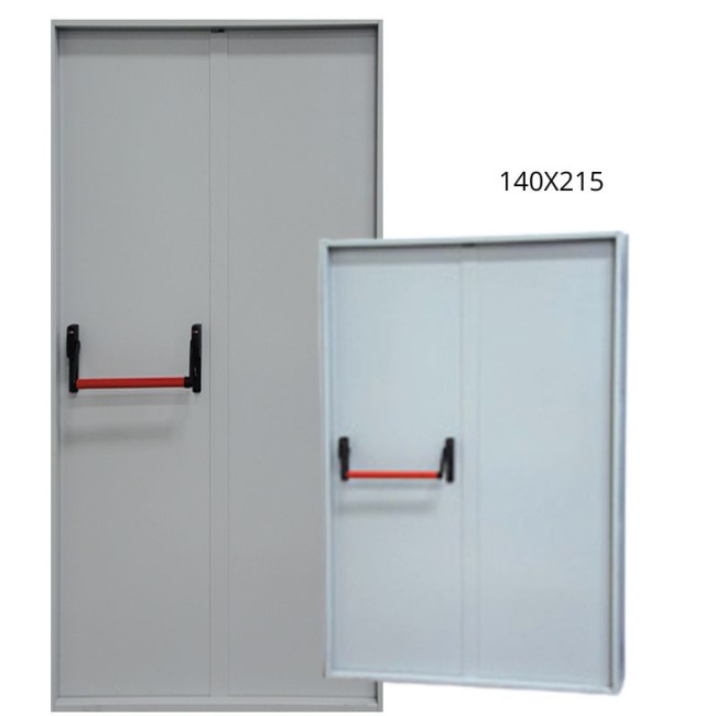 FIREPROOF DOOR SIMETRICO REI60 140X215 DOUBLE LEAF βιομηχανικές πόρτες