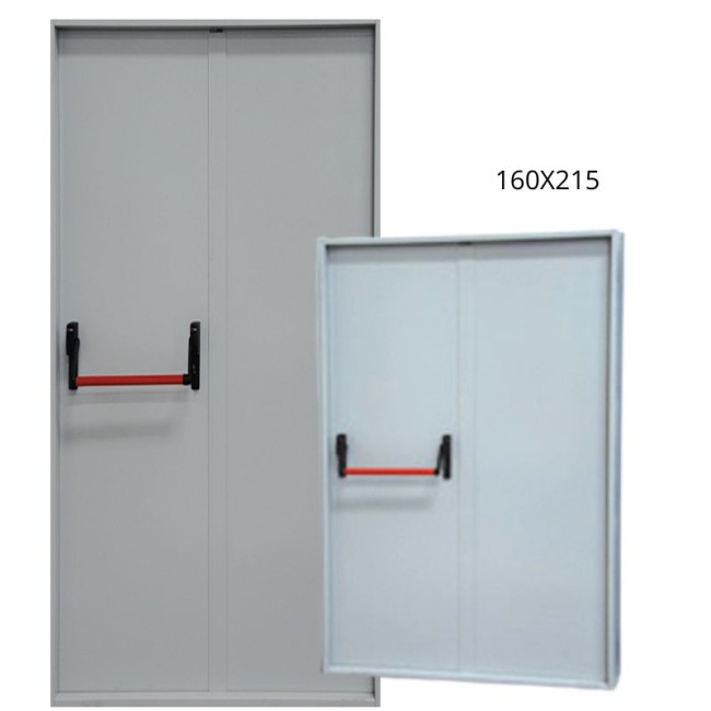 FIREPROOF DOOR SIMETRICO REI60 160X215 DOUBLE LEAF βιομηχανικές πόρτες