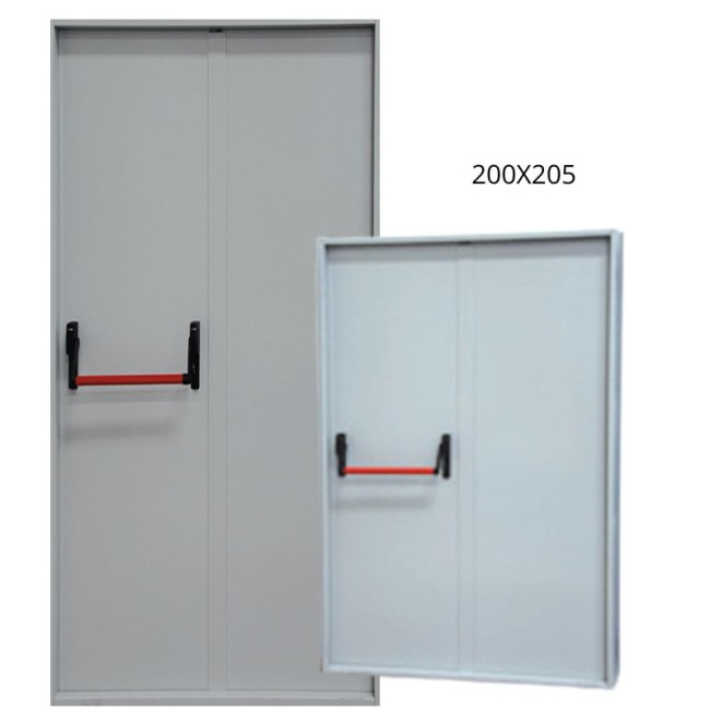 FIREPROOF DOOR SIMETRICO REI120 200X205 DOUBLE LEAF βιομηχανικές πόρτες