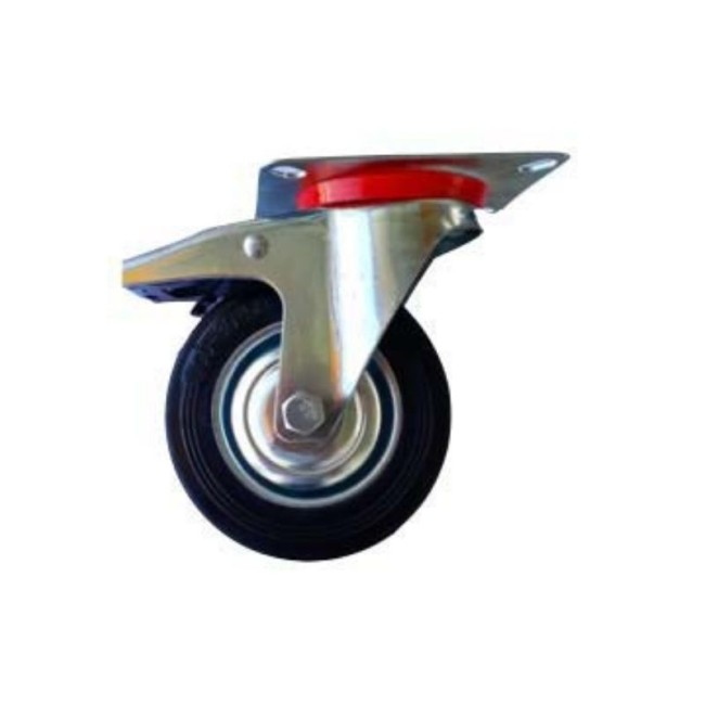 ROTATING INDUSTRIAL WHEELS WITH BRAKE Φ50 ΜΜ.