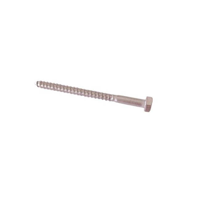 HEX WOOD SCREWS INOX A2 DIN.571 M6X80 MM.