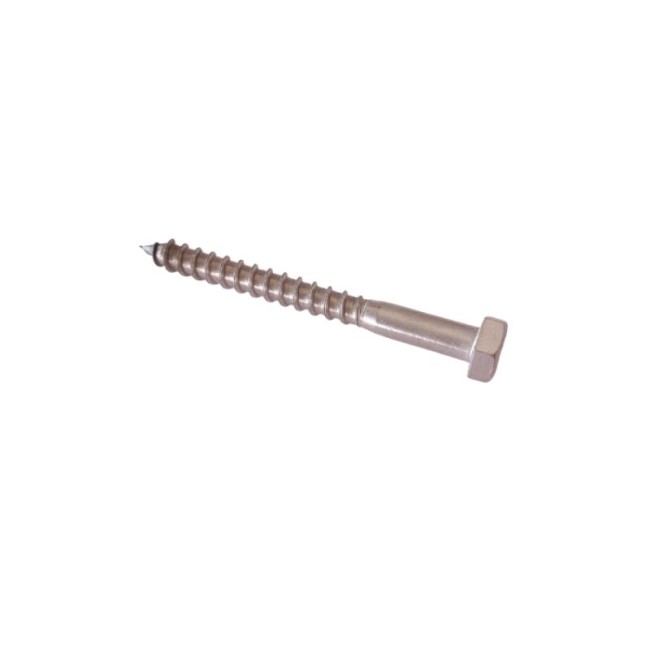 HEX WOOD SCREWS INOX A2 DIN.571 M8X80 MM.