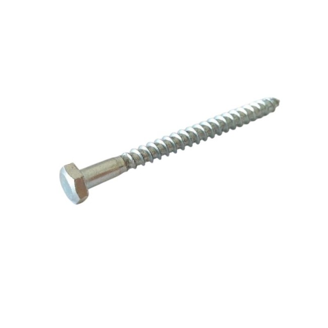 HEX HEAD COACH SCREW Z/P (1/4