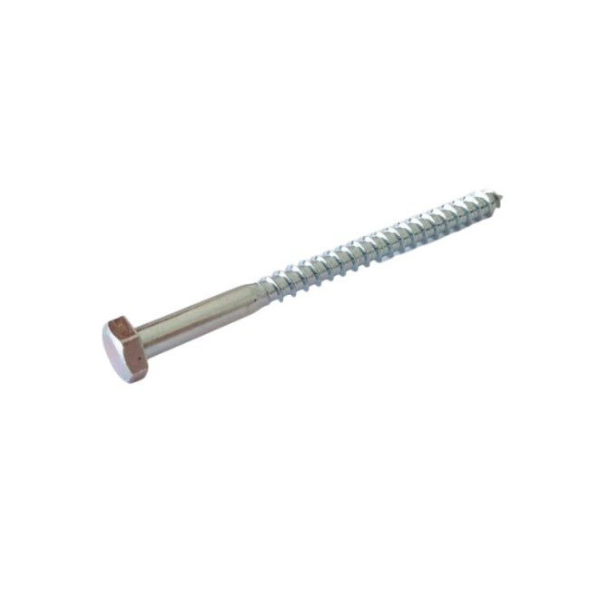 HEX HEAD COACH SCREW Z/P (1/4