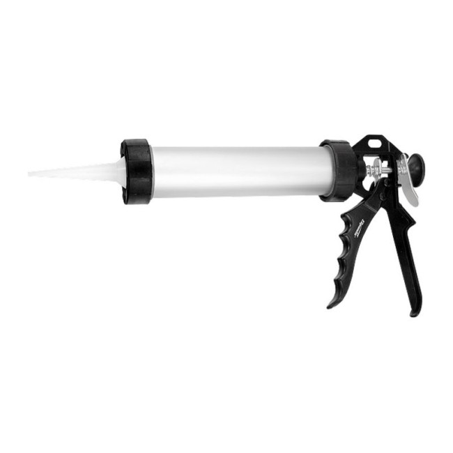 CAULKING GUN CLOSED ALUMINIUM BODY  400 ml.