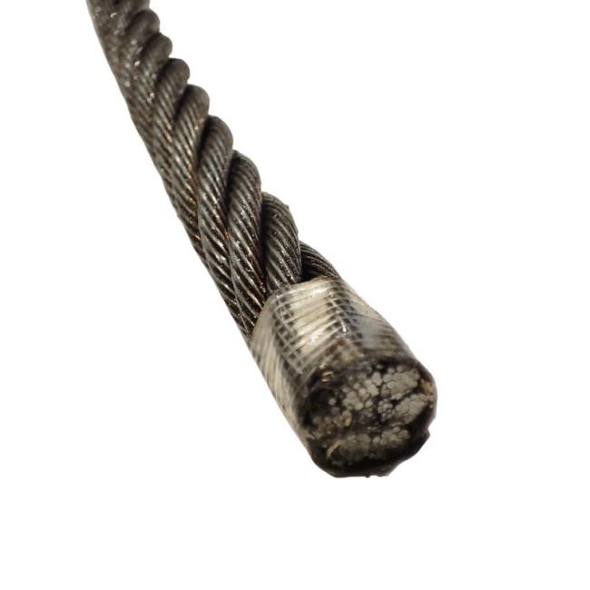 BLACK WIRE ROPE GRAYED WRC (6X19) 11 ΜΜ.