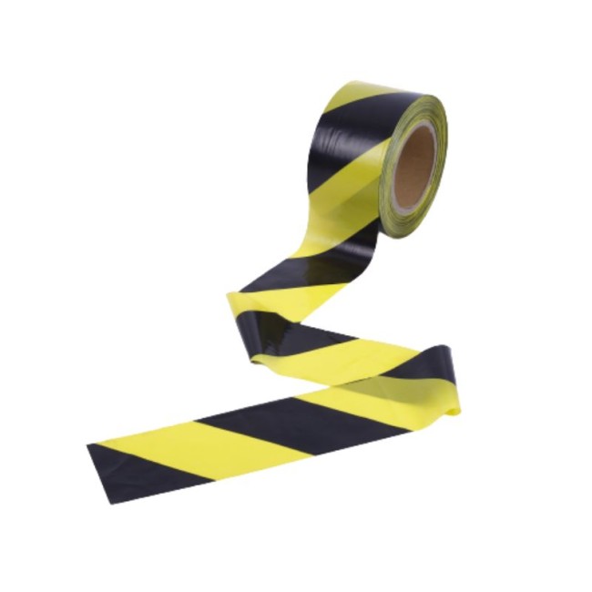 BORDERING TAPE YELLOW/BLACK  30m 50mm.