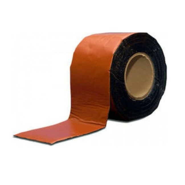 WATERPROOF TAR TAPE  WITH RED ALOUMINIOUM COATING (10m.) 10 cm.