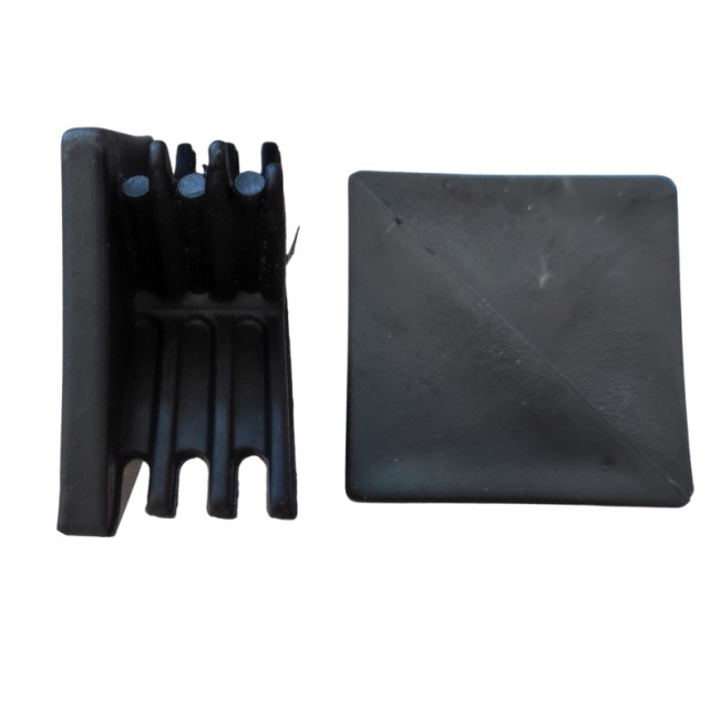 SQUARE PLASTIC CAP  50X50  WITH WINGS