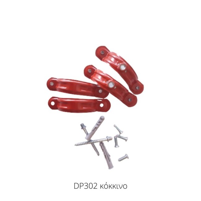 HEAVY DUTY PIPE HOLDER Φ75 RED (2PCS)